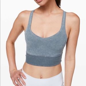 Lululemon Free to Be Bra long Line Rib Snow Wash 6